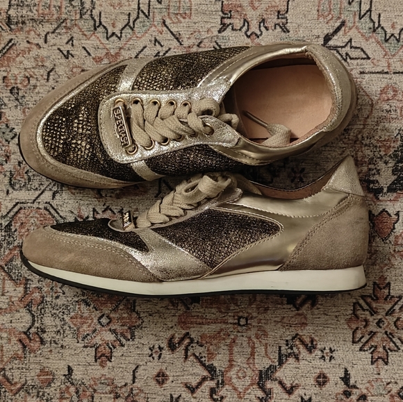 Supertrash Shoes - Gold Supertrash Sneakers‎